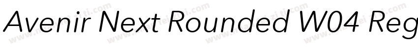 Avenir Next Rounded W04 Regular字体转换